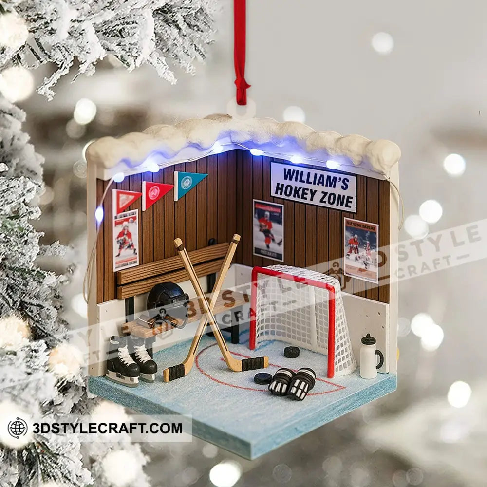 Cricket Player Corner Home Decor Christmas Ornament Personalized Ornament Ornament