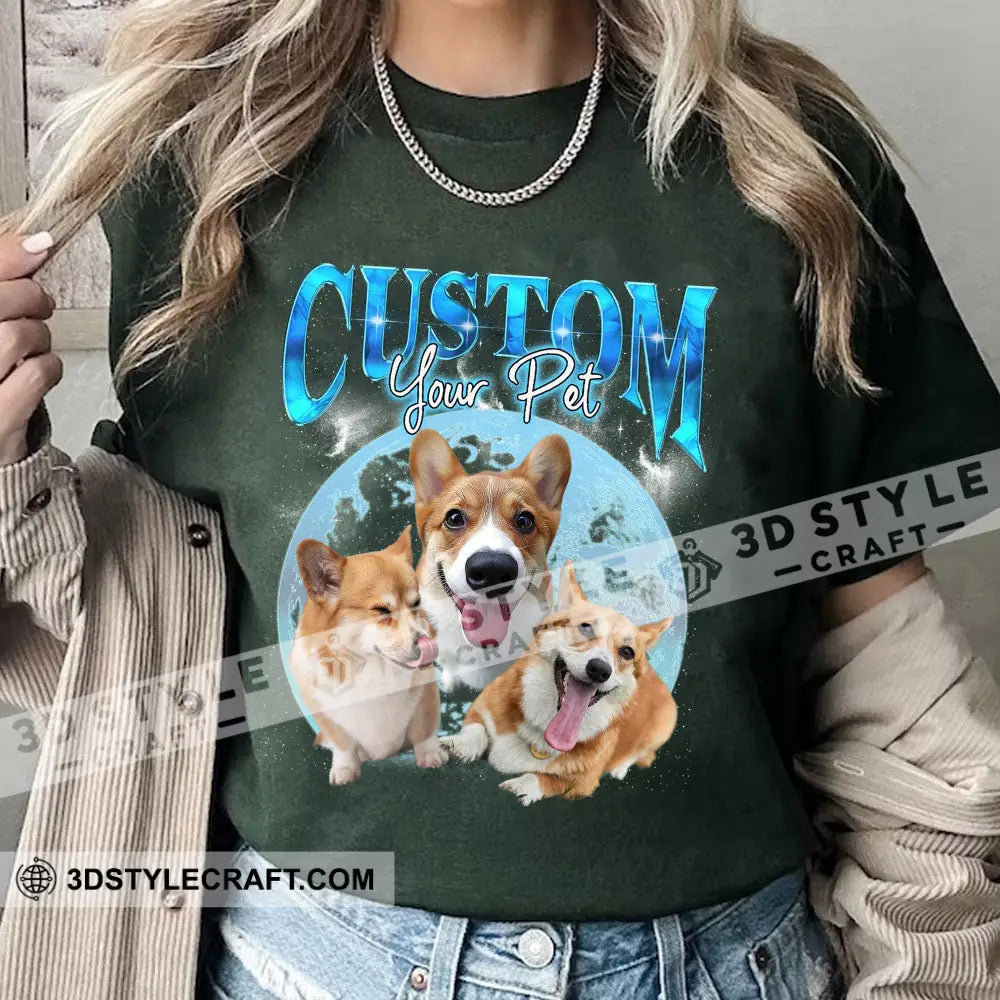 Custom Background And Name Pet Lover Shirt - Personalized T-Shirt Apparel