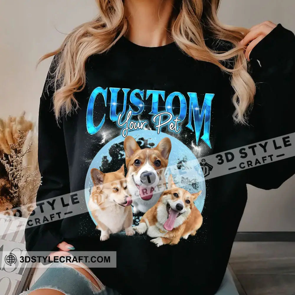 Custom Background And Name Pet Lover Shirt - Personalized T-Shirt Apparel
