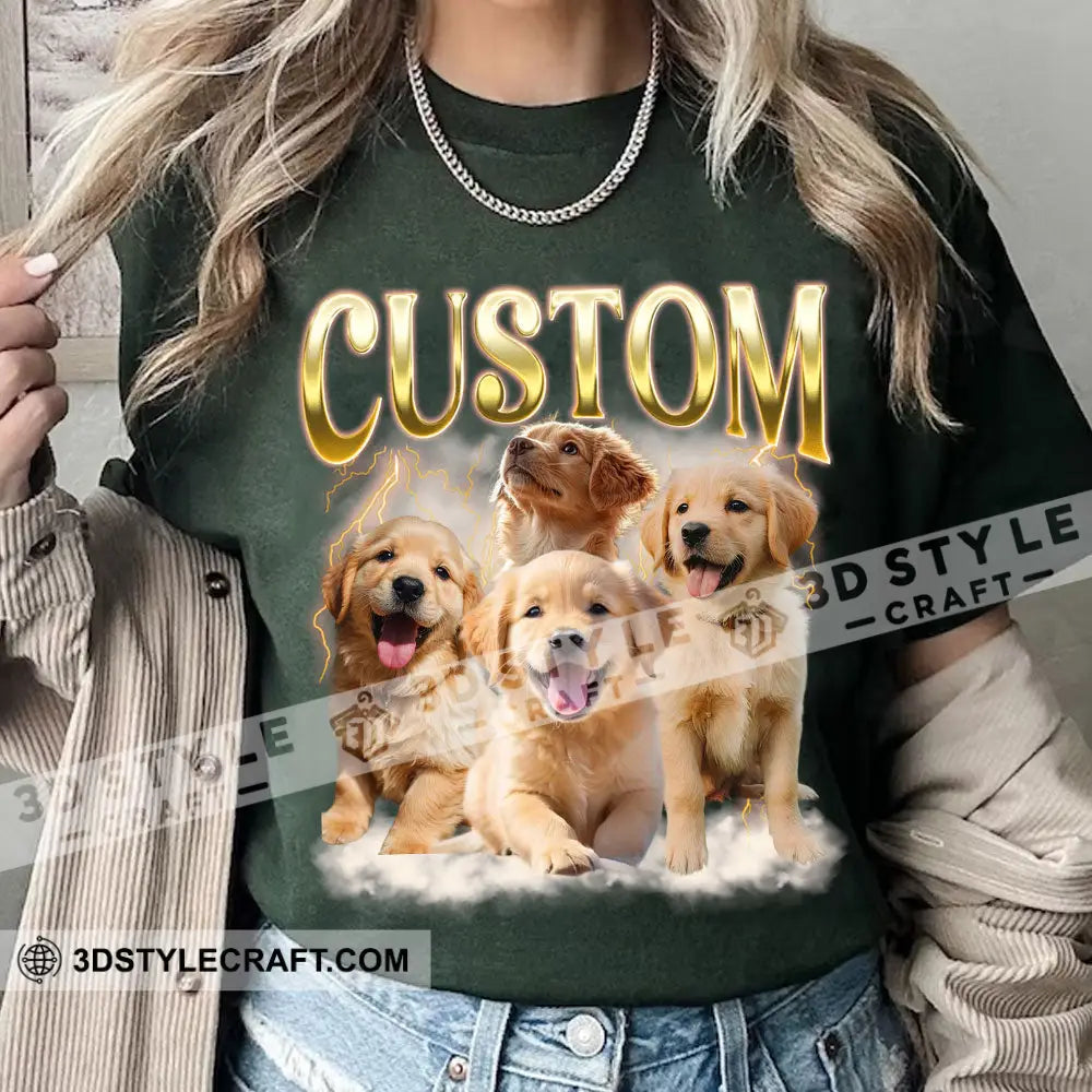 Custom Background And Name Pet Lover Shirt - Personalized T-Shirt Apparel