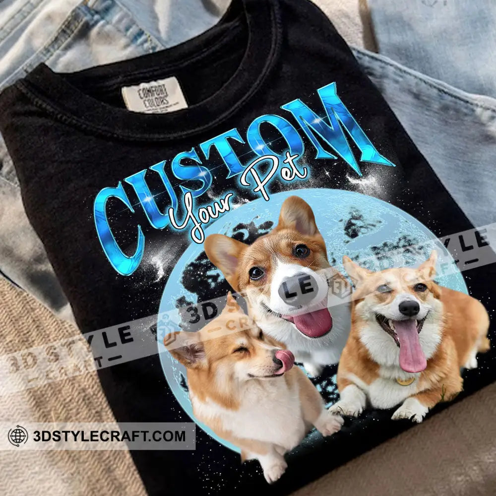 Custom Background And Name Pet Lover Shirt - Personalized T-Shirt Apparel