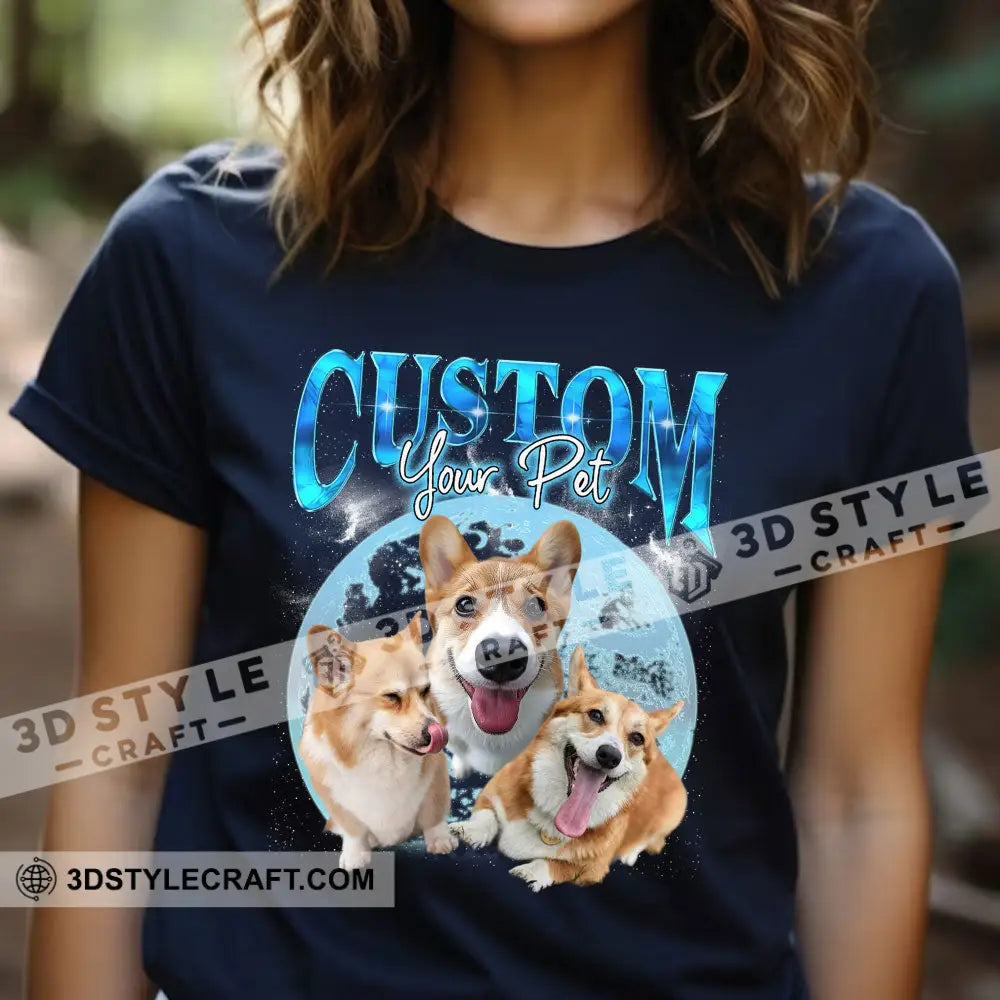 Custom Background And Name Pet Lover Shirt - Personalized T-Shirt Apparel