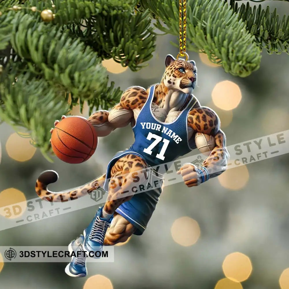 Custom Name And Number Basketball Ornament Lover Christmas Gift