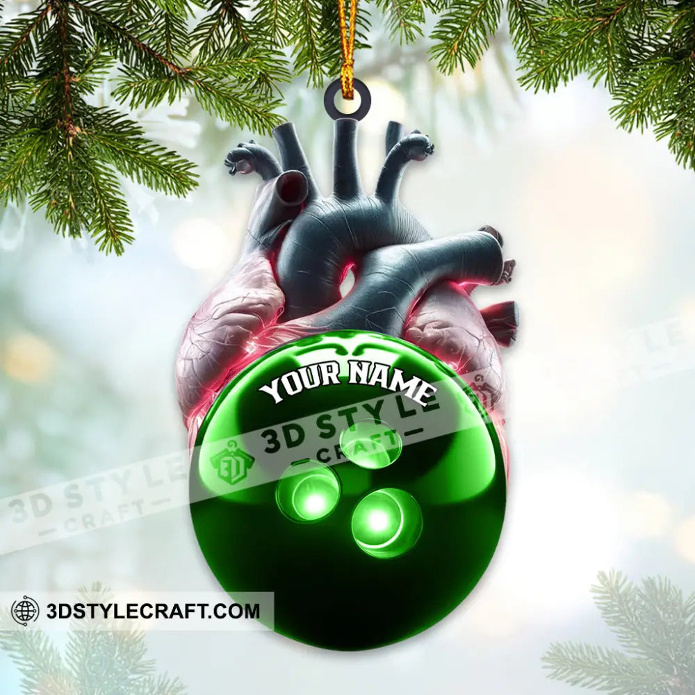 Custom Name Bowling Ornament Christmas Gift For Lover