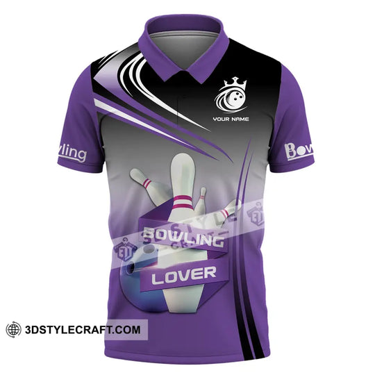 Custom Unisex Polo Shirt, Bowling T-Shirt, Bowling Lover, Gift For Bowling Players style option 4