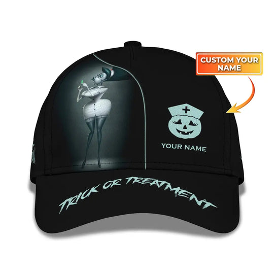 Custom Woman Classic Cap, Halloween Hat, Hat for Halloween style option 1