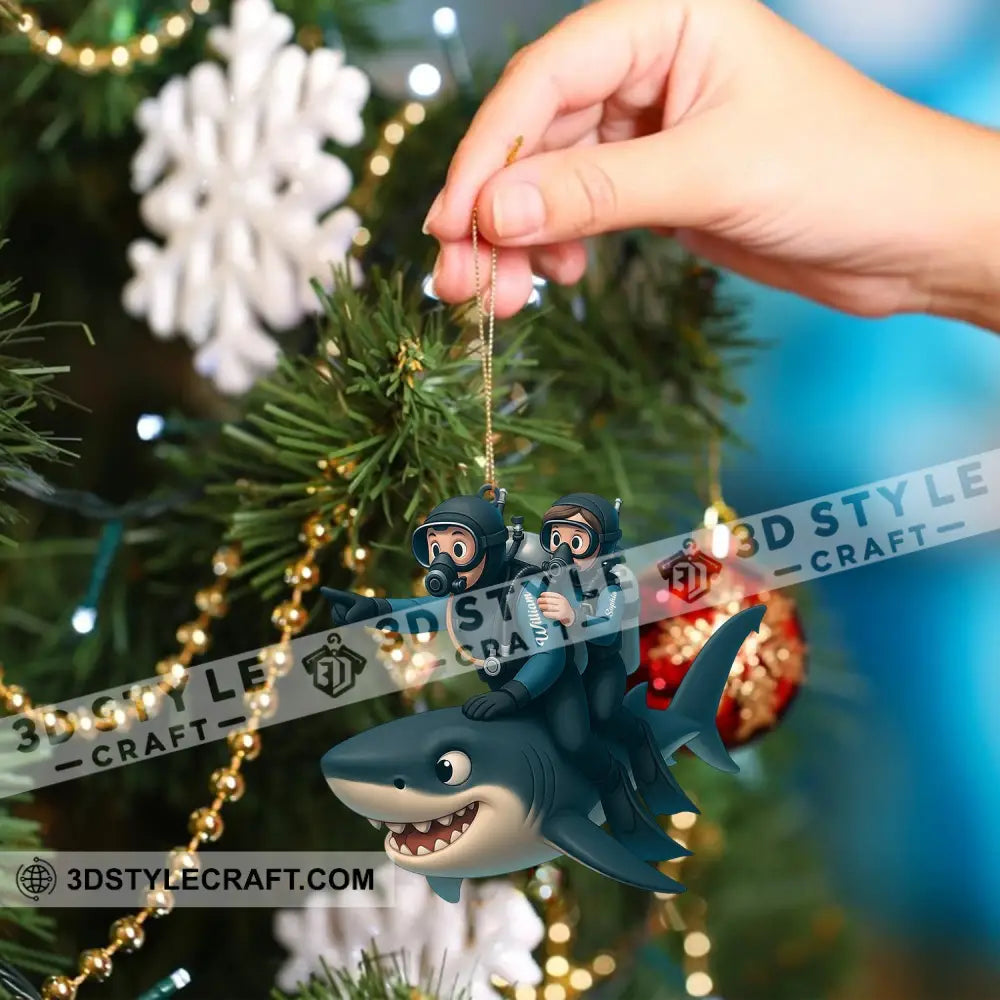 Diving Home Decor Christmas Ornament Personalized Ornament Ornament