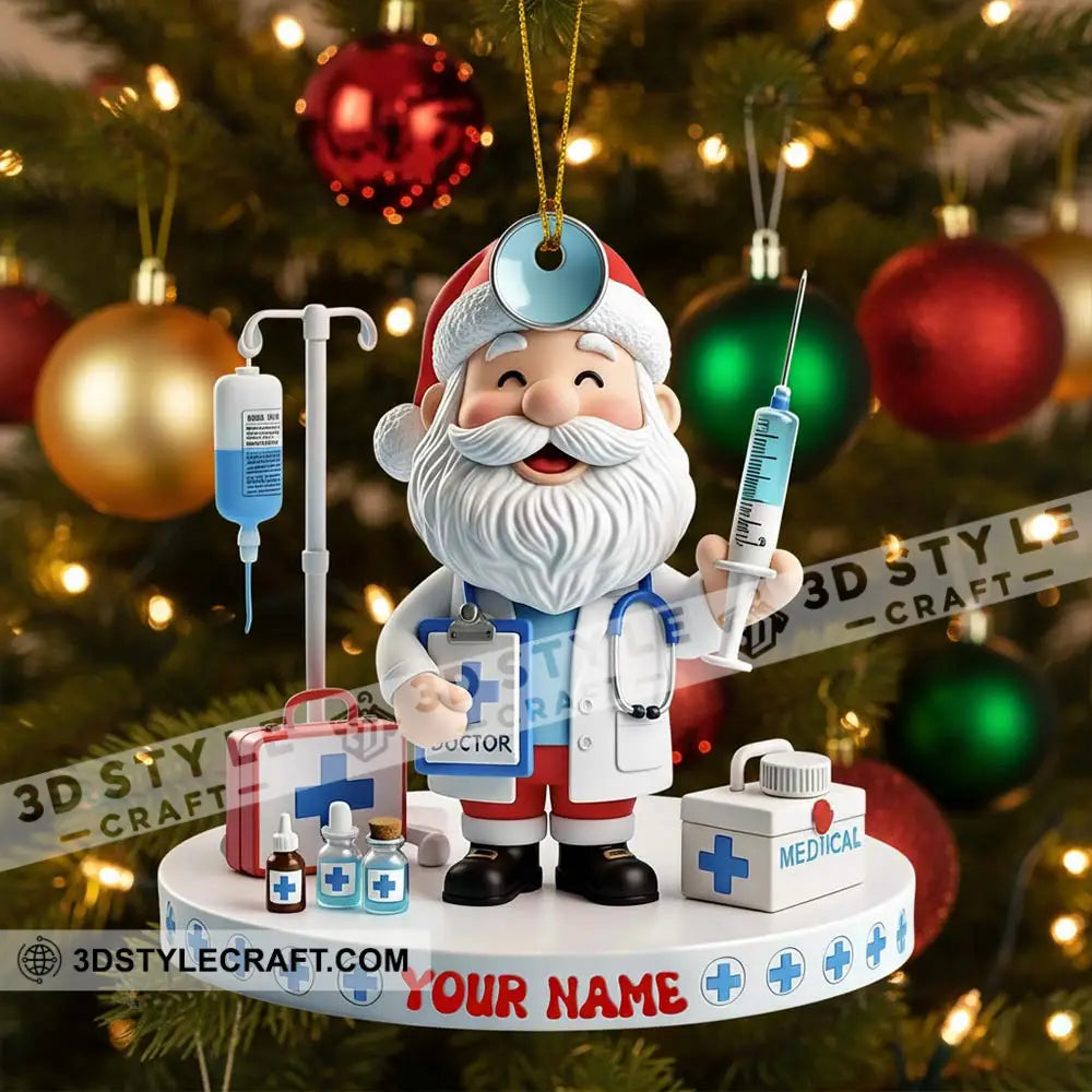 Doctor Home Decor Christmas Ornament Personalized Ornament Ornament