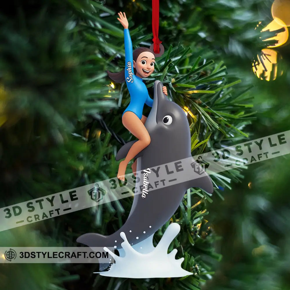 Dolphin Trainer Home Decor Christmas Ornament Personalized Ornament Ornament