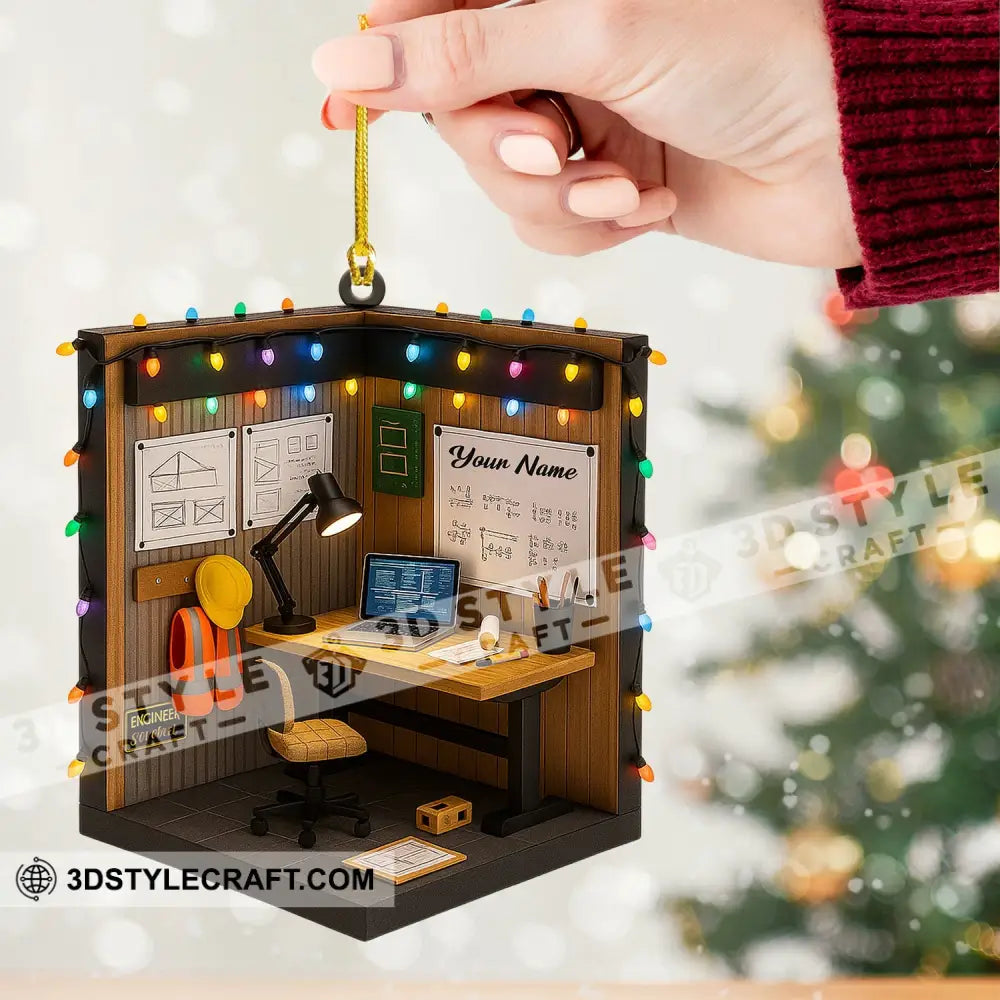 Engineer Corner Home Decor Christmas Ornament Personalized Ornament Ornament