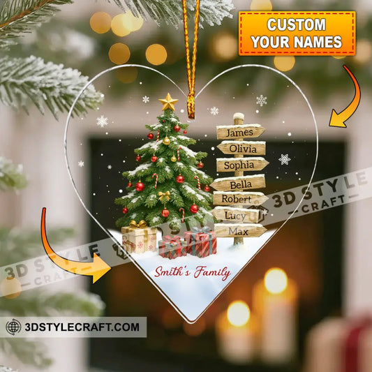 Family Home Decor Christmas Ornament Personalized Ornament 3.54’’ / 1 Ornament Ornament