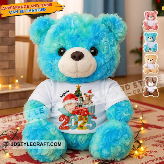 First Christmas Baby, Personalized Teddy Bear Shirt style option 1
