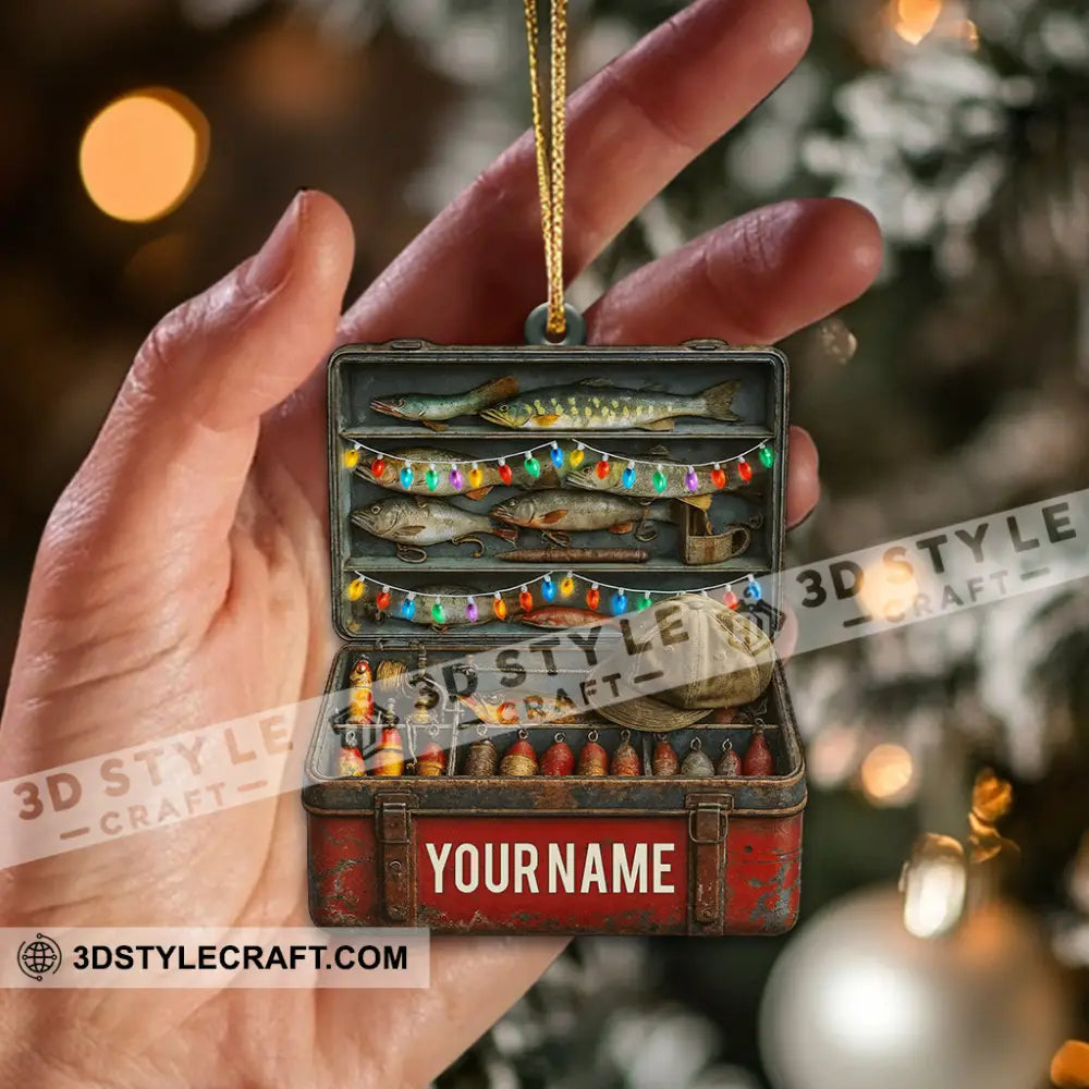Fishing Lover Home Decor Christmas Ornament Personalized Ornament Ornament