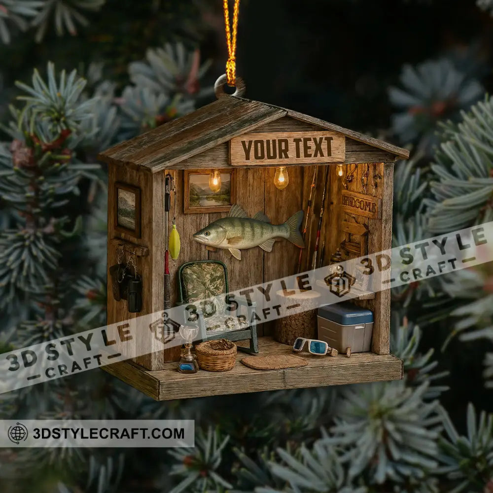 Fishing Lover Home Decor Christmas Ornament Personalized Ornament Ornament