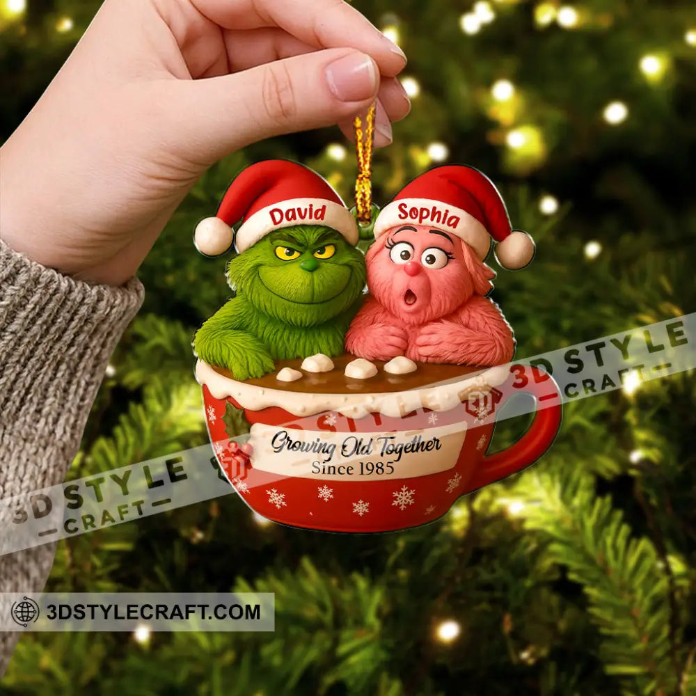 Growing Old Together Christmas Home Decor Christmas Ornament Personalized Ornament Ornament