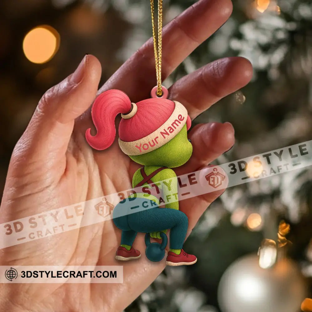 Gym Girl Home Decor Christmas Ornament Personalized Ornament Ornament