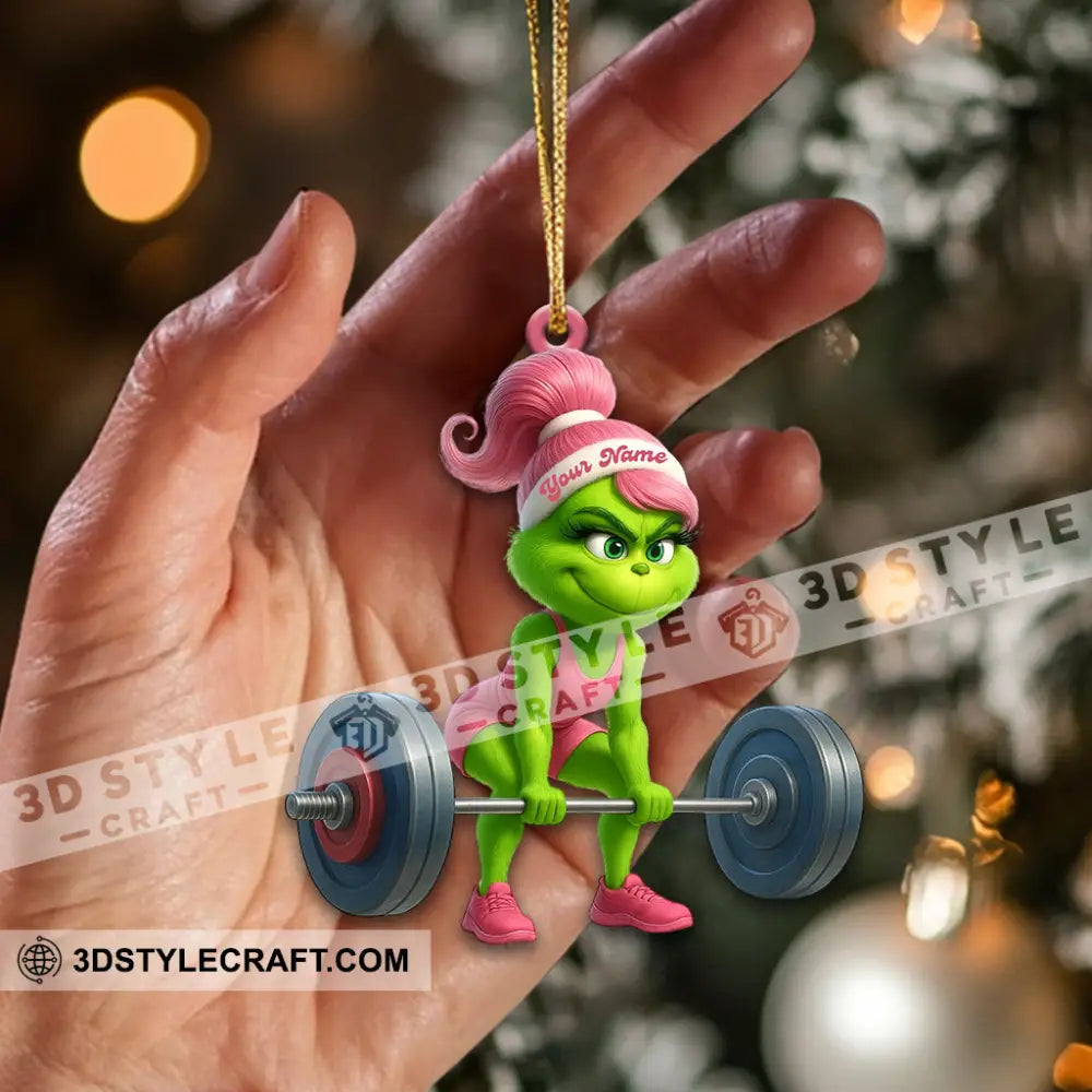 Gym Girl Home Decor Christmas Ornament Personalized Ornament Ornament