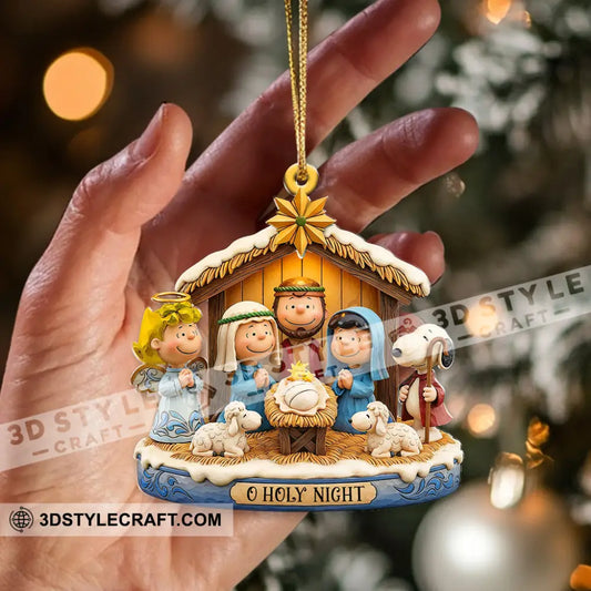 Holy Night Christmas Home Decor Christmas Ornament 3.54’’ / 1 Ornament Ornament