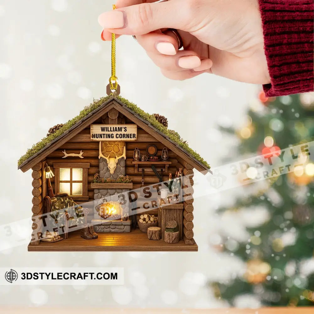 Hunting Corner Home Decor Christmas Ornament Personalized Ornament Ornament