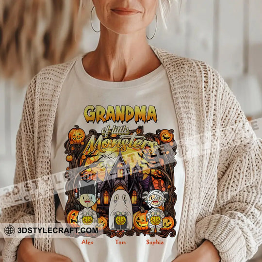 Kid And Adult T-Shirt - Custom Grandma Of The Monsters T-Shirt, Halloween Collectible Gift style option 3