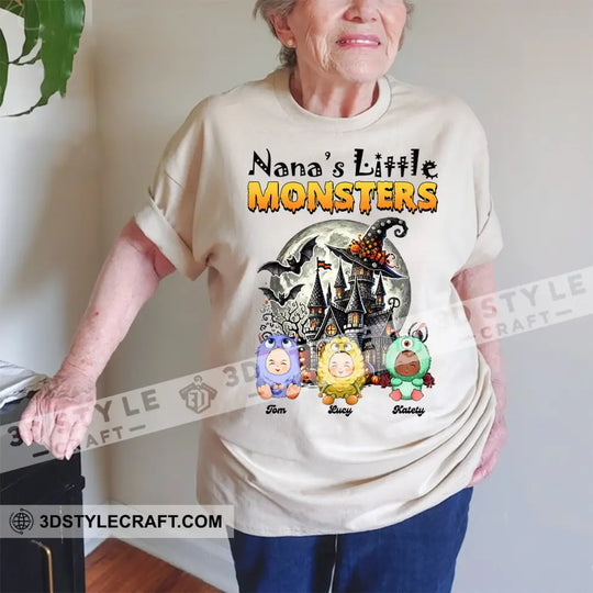 Kid And Adult T-Shirt - Custom Nana Of The Monsters T-Shirt, Halloween Collectible Gift style option 4