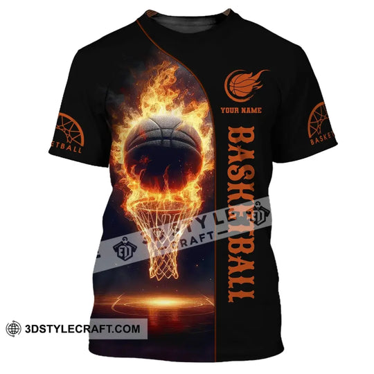 Man Shirt, Basketball Shirt, Custom Name T-Shirt, Basketball Polo, Gift for Basketball Player style option 2