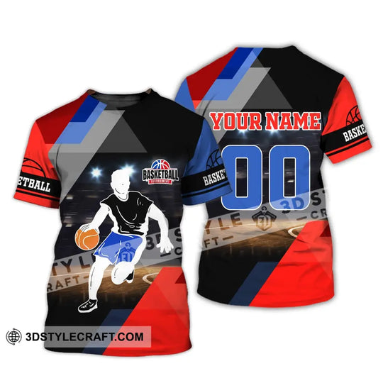 Man Shirt, Basketball Shirt, Custom Name T-Shirt, Basketball Tournament, Gift for Basketball Player style option 2