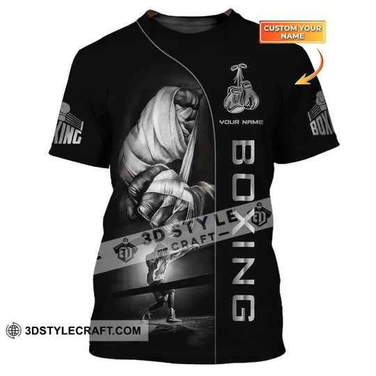 Man Shirt, Boxing Shirt, Custom Name T-Shirt, Boxing Hoodie Polo Shirt, Gift for Boxing Lover style option 1