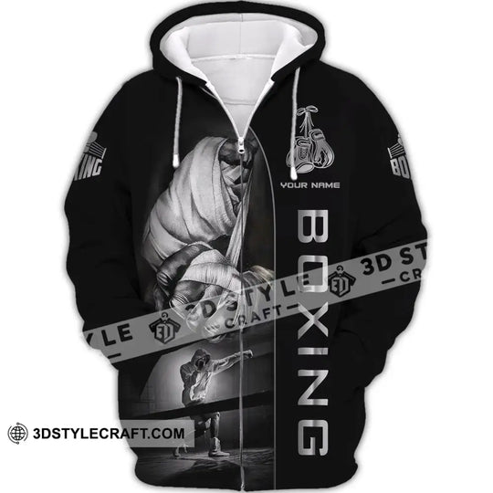 Man Shirt, Boxing Shirt, Custom Name T-Shirt, Boxing Hoodie Polo Shirt, Gift for Boxing Lover style option 3