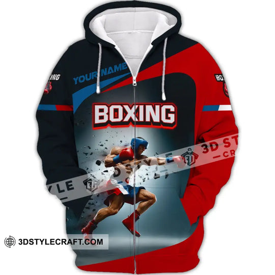 Man Shirt, Boxing Shirt, Custom Name T-Shirt, Boxing Polo, Gift for Boxing Lover style option 3