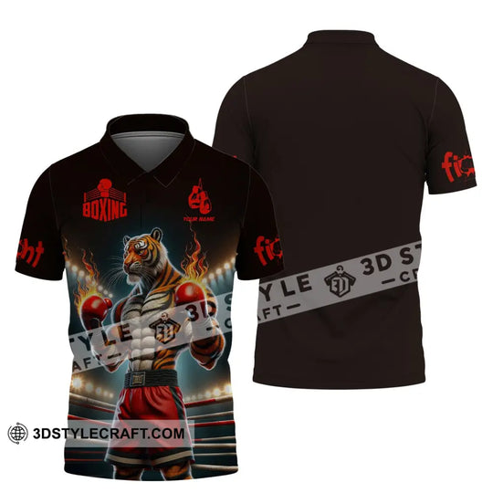 Man Shirt, Boxing Shirt, Custom Name T-Shirt, Boxing Tiger, Gift for Boxing Lover style option 4