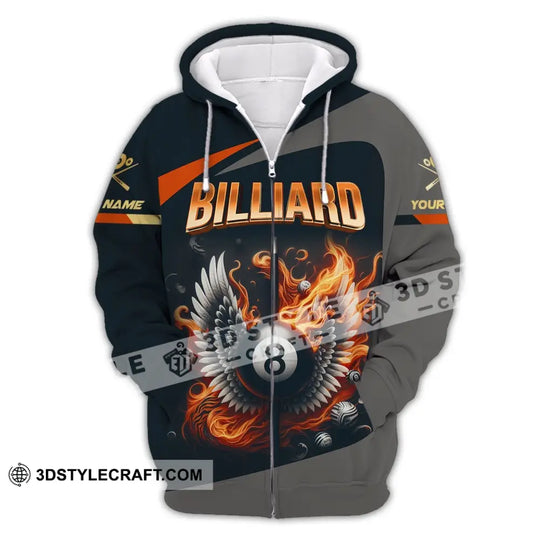 Man Shirt, Custom Billiards Shirt, Billiards T-shirt, Billiards Lover Gift, Shirt For Billiards Players style option 3