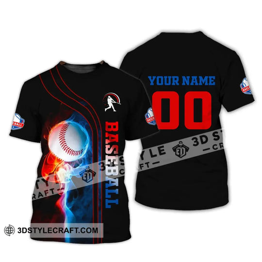 Man Shirt, Custom Name and Number Baseball T-Shirt, Gift for Baseball Player style option 2