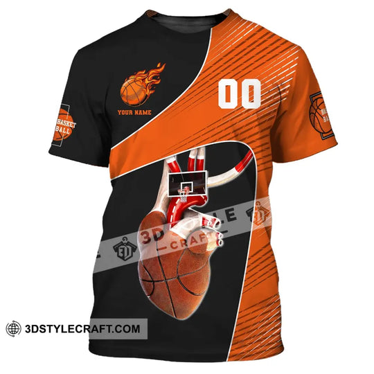 Man Shirt, Custom Name and Number Basketball Shirt, Basketball Heart, Gift for Basketball Player style option 2