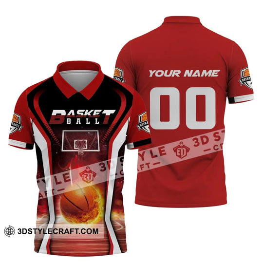 Man Shirt, Custom Name and Number Basketball T-Shirt, Gift for Basketball Player style option 4