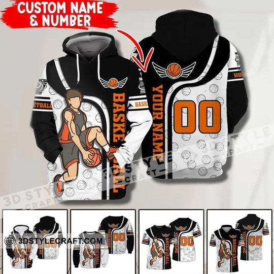 Man Shirt, Custom Name and Number Basketball T-Shirt, NCAA Basketball, Gift for Basketball Player style option 1