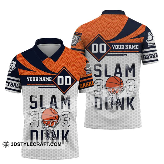 Man Shirt, Custom Name and Number Basketball T-Shirt, Slam Dunk, Gift for Basketball Player style option 4
