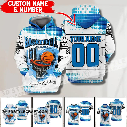 Man Shirt, Custom Name and Number Basketball T-Shirt, Sport Challenge, Gift for Basketball Player style option 1