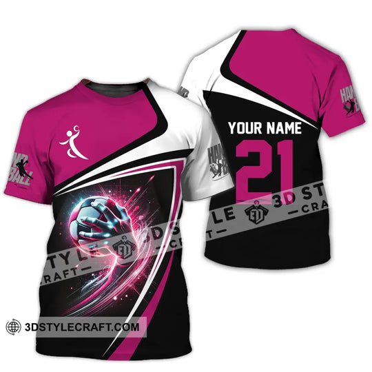 Man Shirt, Custom Name and Number Handball Shirt, Handball Polo Long Sleeve, Handball Club Uniform, Handball Lover Gift style option 2