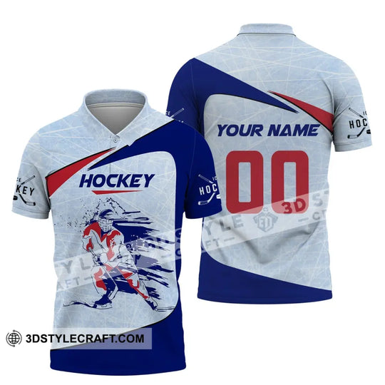 Man Shirt, Custom Name and Number Hockey T-Shirt, Ice Hockey, Gift for Hockey Player style option 3