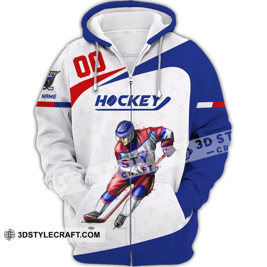 Man Shirt, Custom Name and Number Hockey T-Shirt, Hockey Polo, Gift for Hockey Player style option 3