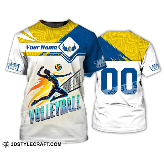 Man Shirt, Custom Name and Number Volleyball T-Shirt, Volleyball Hoodie Long Sleeve Shirt, Gift for Volleyball Lovers style option 2