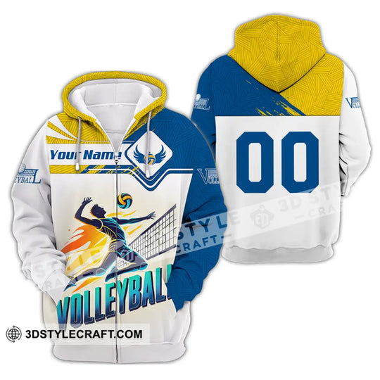 Man Shirt, Custom Name and Number Volleyball T-Shirt, Volleyball Hoodie Long Sleeve Shirt, Gift for Volleyball Lovers style option 3