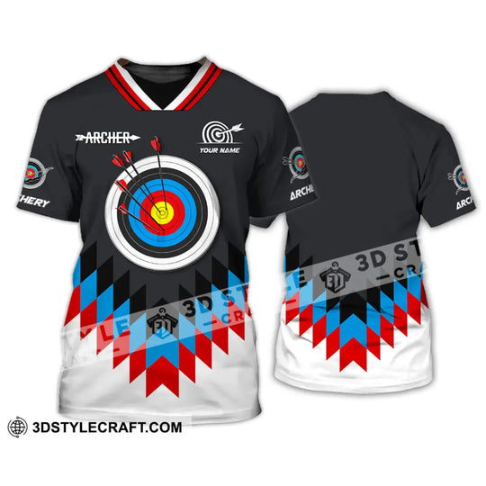 Man Shirt, Custom Name Archery T-Shirt, Archer Hoodie Long Sleeve Shirt, Gift for Archery Lovers style option 2