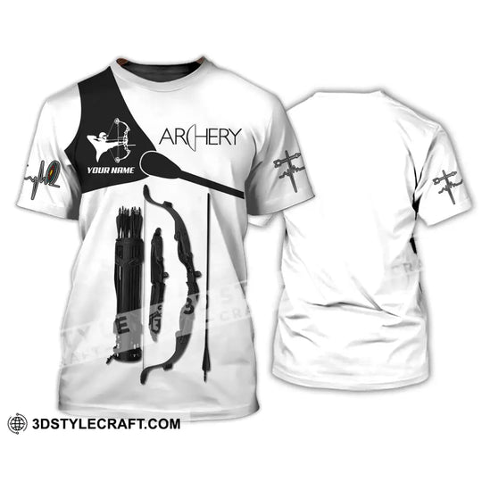 Man Shirt, Custom Name Archery T-Shirt, Archer Hoodie Long Sleeve Shirt , Gift for Archery Lovers style option 2