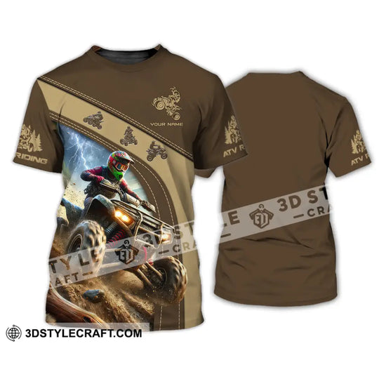 Man Shirt, Custom Name ATV Riding Shirt, ATV Riding Gift, ATV Riding Polo Shirt Long Sleeve Hoodie style option 2