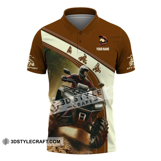 Man Shirt, Custom Name ATV Sport Shirt, ATV Sport Hoodie Shirt Polo Long Sleeve Shirt style option 4