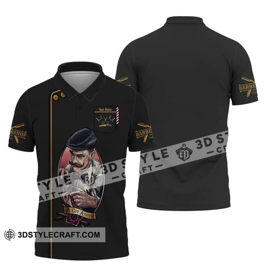 Man Shirt, Custom Name Barber Shirt, A Cut Above, Hairstylist Apparel style option 4