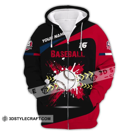Man Shirt, Custom Name Baseball T-Shirt, Gift for Baseball Player style option 3