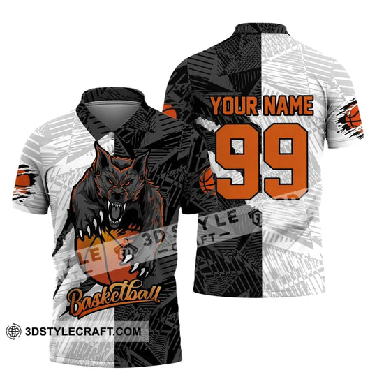 Man Shirt, Custom Name Basketball Polo Shirt, Basketball T-Shirt, Basketball Hoodie Long Sleeve Shirt style option 4